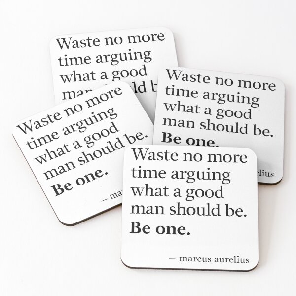 Item preview, Be One – Marcus Aurelius Stoic Quote Minimalist T-Shirt (Black Font) designed and sold by TshirtsLabs.