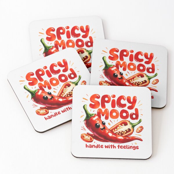 Item preview, Spicy Mood Handle With Feelings - Red Chili Watercolor Art designed and sold by SplashTastic.