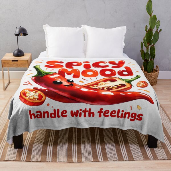 Item preview, Spicy Mood Handle With Feelings - Red Chili Watercolor Art designed and sold by SplashTastic.