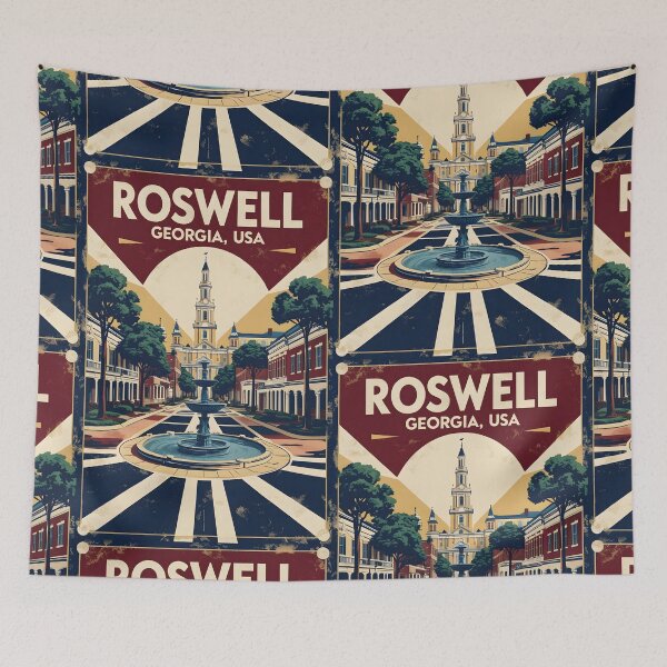Item preview, Roswell Georgia USA Vintage Travel Tourism  designed and sold by TravelersGems.
