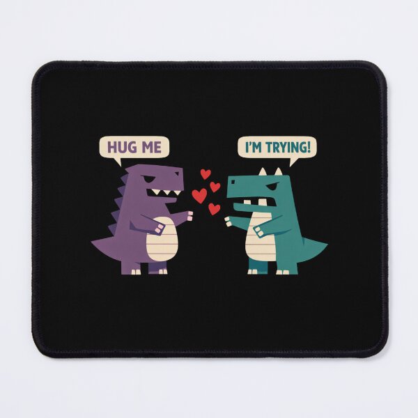Item preview, Hug Me I’m Trying Dinosaurs designed and sold by FreshVibe Prints.