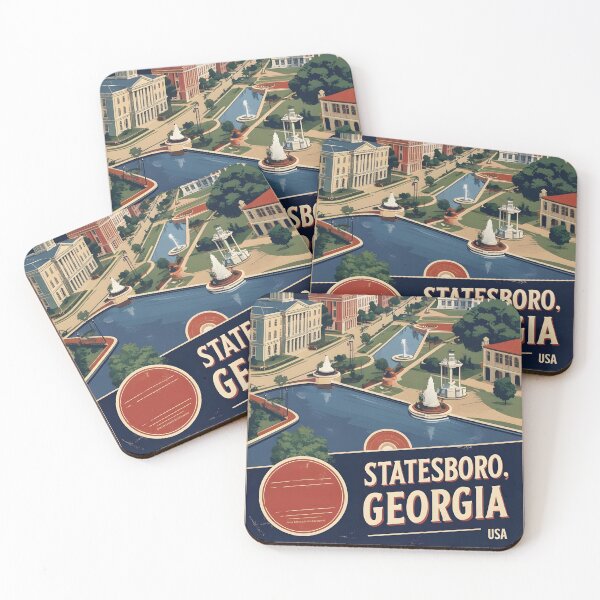 Item preview, Statesboro Georgia USA Vintage Travel Tourism  designed and sold by TravelersGems.