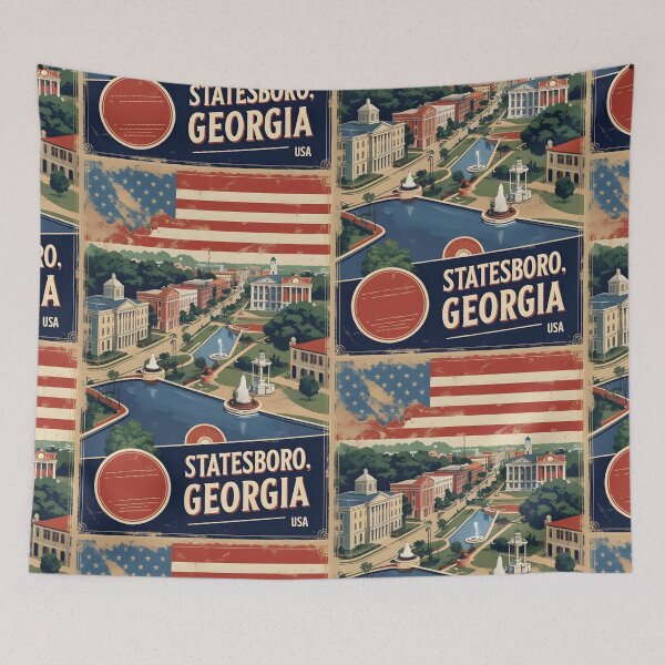 Item preview, Statesboro Georgia USA Vintage Travel Tourism  designed and sold by TravelersGems.