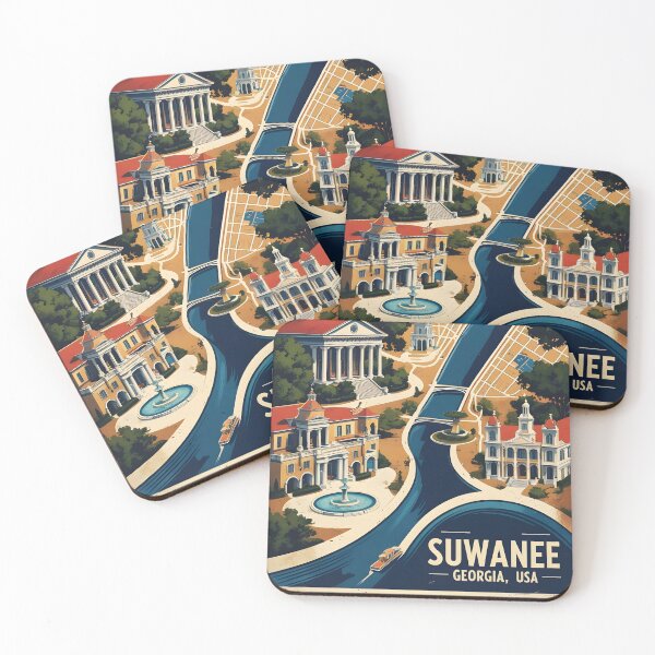 Item preview, Suwanee Georgia USA Vintage Travel Tourism  designed and sold by TravelersGems.