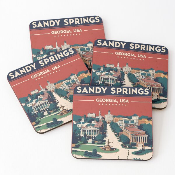 Item preview, Sandy Springs Georgia USA Vintage Travel Tourism  designed and sold by TravelersGems.