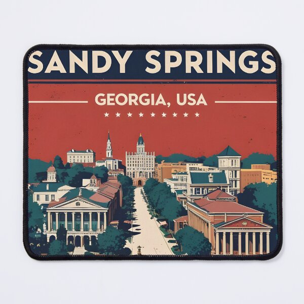 Item preview, Sandy Springs Georgia USA Vintage Travel Tourism designed and sold by TravelersGems.