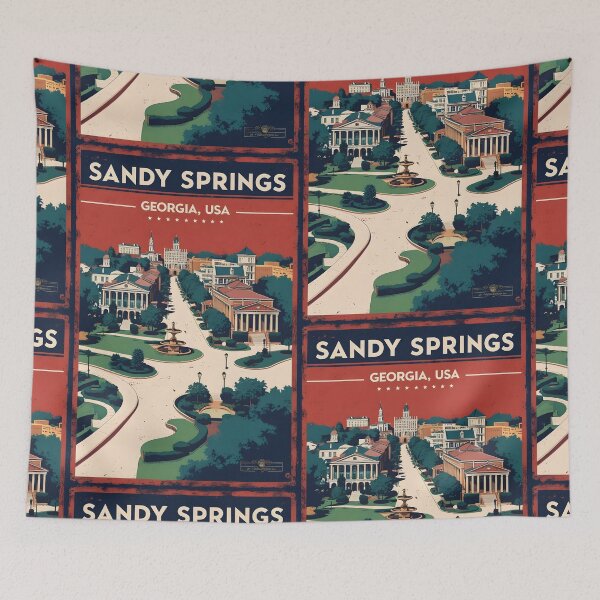 Item preview, Sandy Springs Georgia USA Vintage Travel Tourism  designed and sold by TravelersGems.