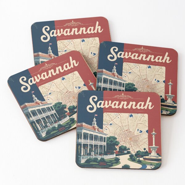 Item preview, Savannah Georgia USA Vintage Travel Tourism  designed and sold by TravelersGems.