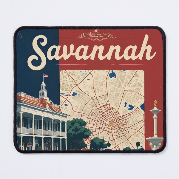 Item preview, Savannah Georgia USA Vintage Travel Tourism designed and sold by TravelersGems.