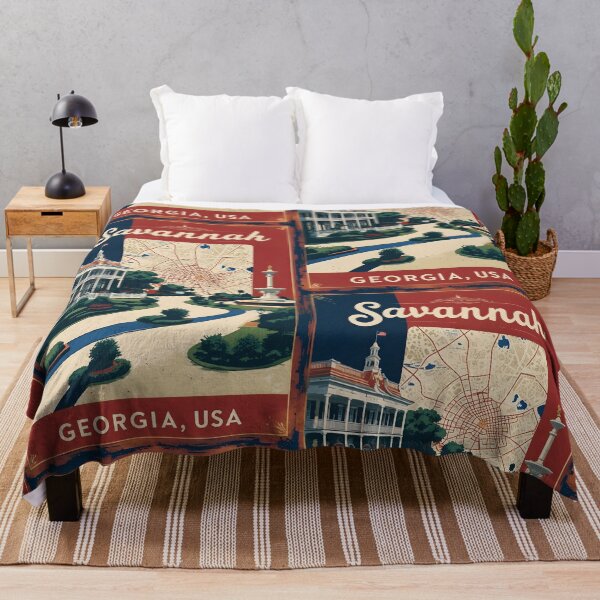Item preview, Savannah Georgia USA Vintage Travel Tourism designed and sold by TravelersGems.