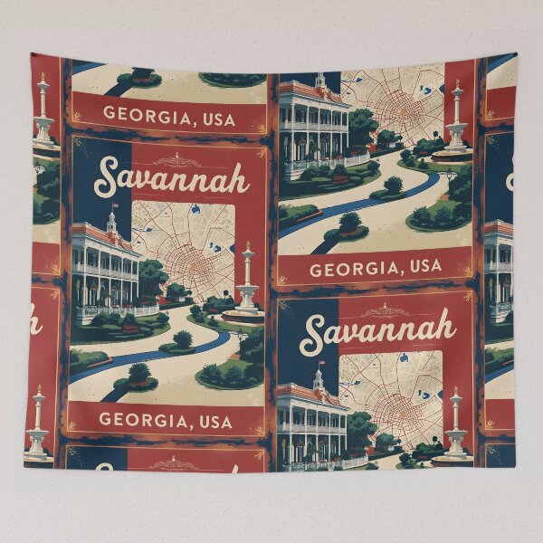 Item preview, Savannah Georgia USA Vintage Travel Tourism  designed and sold by TravelersGems.