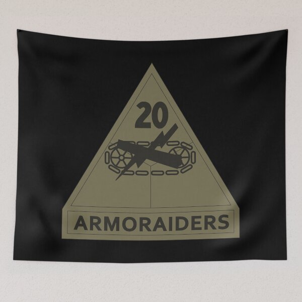 Item preview, Army - SSI - 20th Armored Division w Name Tape - Subdued X 300 designed and sold by Military Insignia Products.