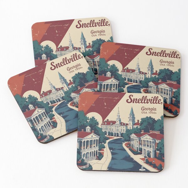 Item preview, Snellville Georgia USA Vintage Travel Tourism  designed and sold by TravelersGems.