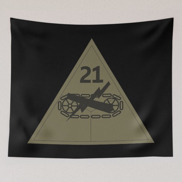 Item preview, Army - SSI - 21st Armored Division - Subdued X 300 designed and sold by Military Insignia Products.
