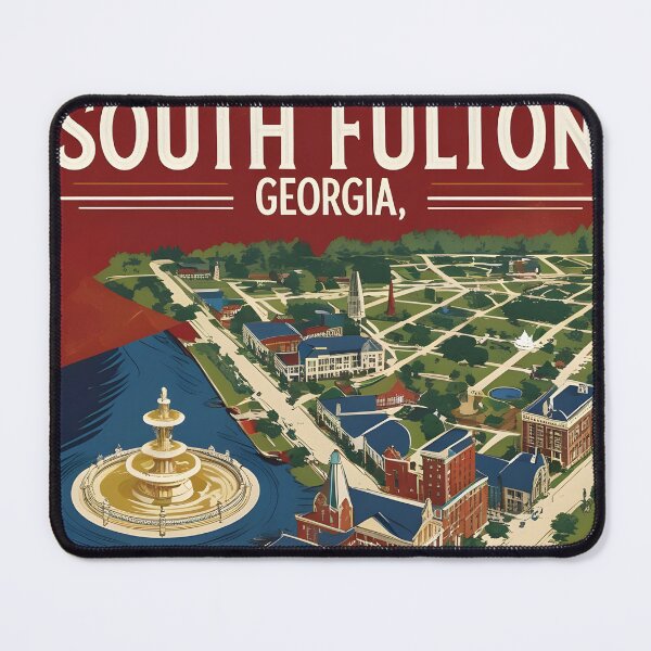 Item preview, South Fulton Georgia USA Vintage Travel Tourism designed and sold by TravelersGems.