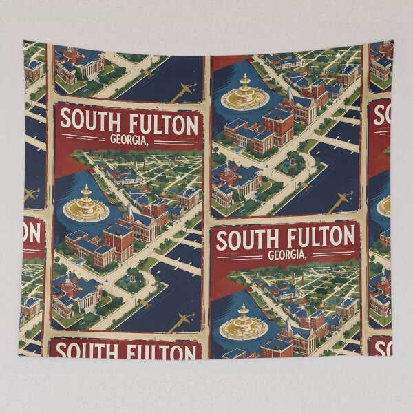 Item preview, South Fulton Georgia USA Vintage Travel Tourism  designed and sold by TravelersGems.