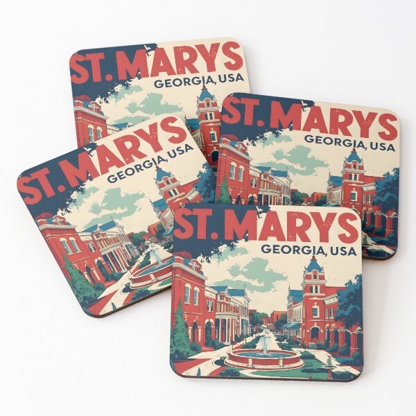 Item preview, St Marys Georgia USA Vintage Travel Tourism  designed and sold by TravelersGems.