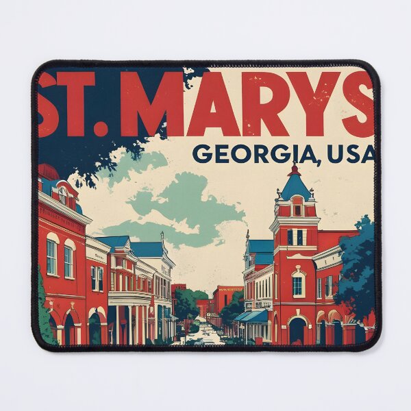 Item preview, St Marys Georgia USA Vintage Travel Tourism designed and sold by TravelersGems.