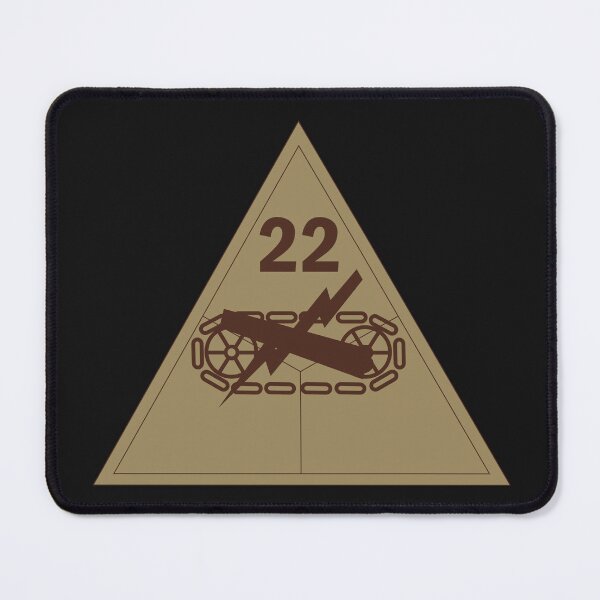 Item preview, Army - SSI - 22nd Armored Division - Subdued Desert X 300 designed and sold by Military Insignia Products.