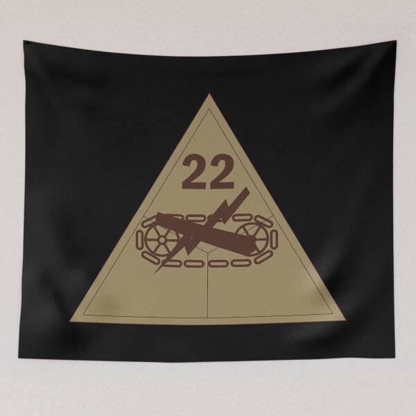 Item preview, Army - SSI - 22nd Armored Division - Subdued Desert X 300 designed and sold by Military Insignia Products.