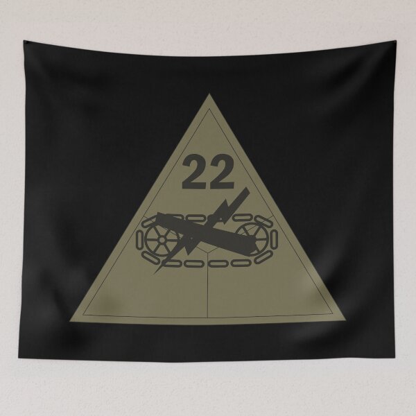 Item preview, Army - SSI - 22nd Armored Division - Subdued X 300 designed and sold by Military Insignia Products.