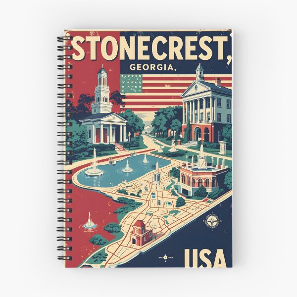 Item preview, Stonecrest Georgia USA Vintage Travel Tourism designed and sold by TravelersGems.