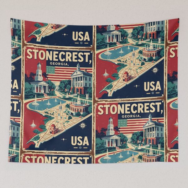 Item preview, Stonecrest Georgia USA Vintage Travel Tourism  designed and sold by TravelersGems.