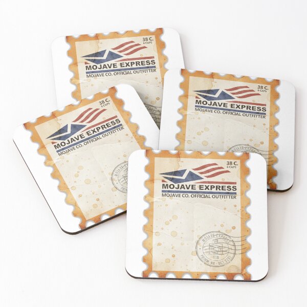 Item preview, Mojave Express Courier Postage Stamp Vintage Wasteland Insignia designed and sold by MojaveCo.