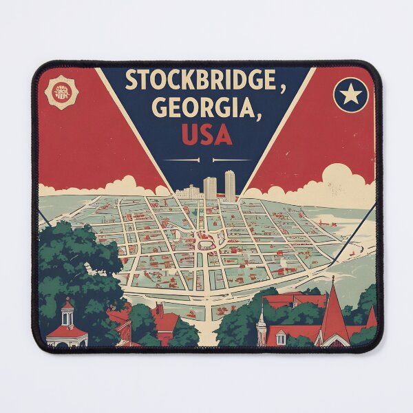 Item preview, Stockbridge Georgia USA Vintage Travel Tourism  designed and sold by TravelersGems.
