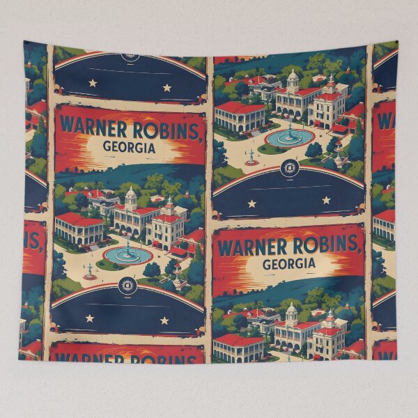 Item preview, Warner Robins Georgia USA Vintage Travel Tourism  designed and sold by TravelersGems.