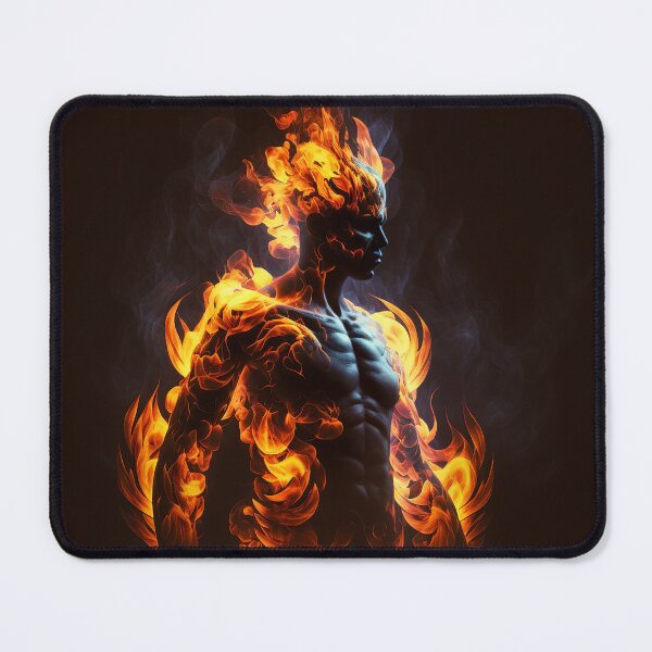 Item preview, Fire Element Humanoid God Art designed and sold by AetherVibes.