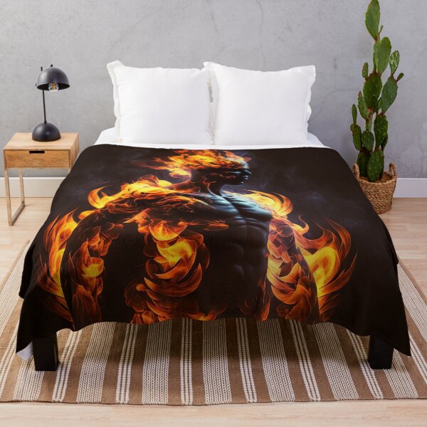Item preview, Fire Element Humanoid God Art designed and sold by AetherVibes.