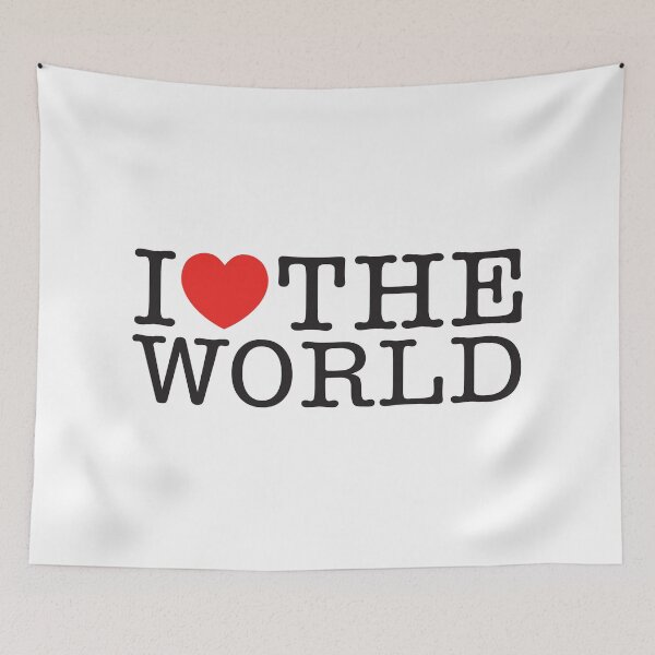 Item preview, I Love The World designed and sold by shitpostee.