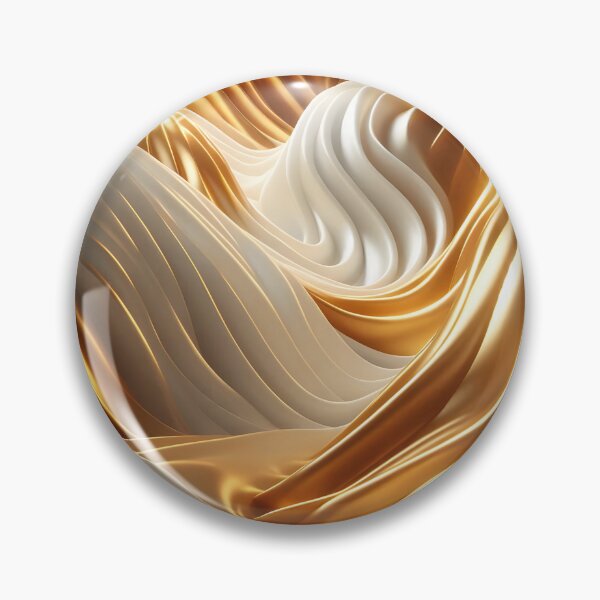 Item preview, Elegant Liquid Waves - Abstraction in Gold and White designed and sold by Light & Canvas.