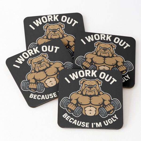 Item preview, I Workout Because I'm Ugly - Funny Workout designed and sold by ZBIFBOUETLA.