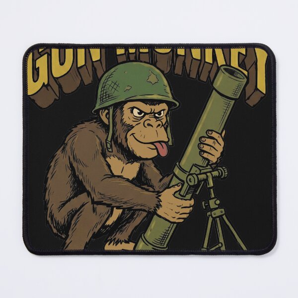 Item preview, Gun Monkey Mortar Art designed and sold by AdyKurniawan.