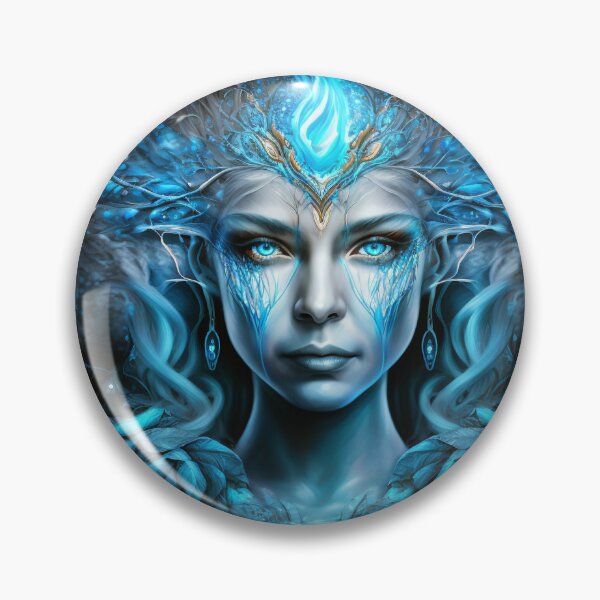 Item preview, Water Element Goddess Portrait Art designed and sold by AetherVibes.