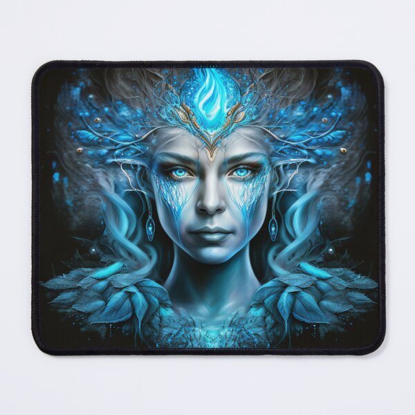 Item preview, Water Element Goddess Portrait Art designed and sold by AetherVibes.