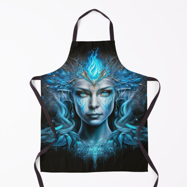 Item preview, Water Element Goddess Portrait Art designed and sold by AetherVibes.