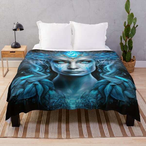 Item preview, Water Element Goddess Portrait Art designed and sold by AetherVibes.