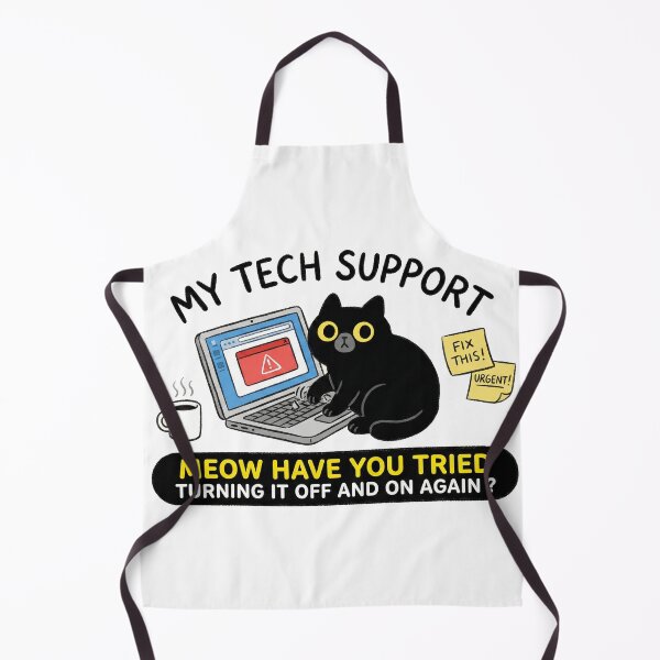 Item preview, Cat Tech Support Pun designed and sold by AdyKurniawan.