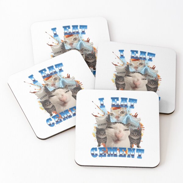 Item preview,  I Eat Cement Cat designed and sold by CJ SHOP⭐⭐⭐⭐⭐.