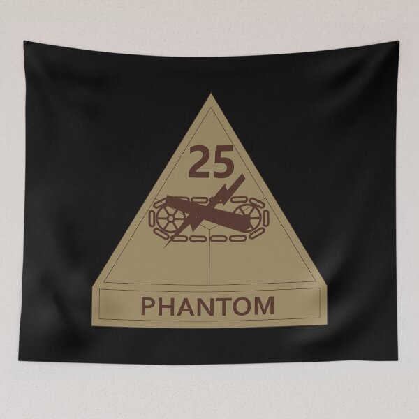 Item preview, Army - SSI - 25th Armored Division w Name Tape - Subdued Desert X 300 designed and sold by Military Insignia Products.