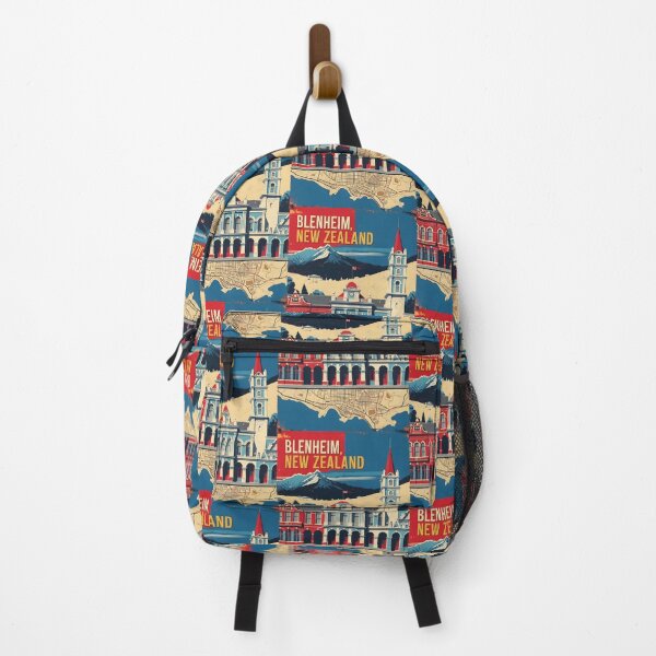 Item preview, Blenheim New Zealand Retro Vintage Travel Design designed and sold by TravelersGems.