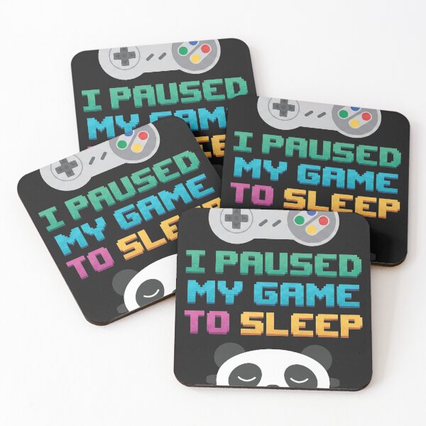 Item preview, I Paused My Game To Sleep Gamer Panda designed and sold by AdyKurniawan.