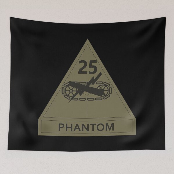 Item preview, Army - SSI - 25th Armored Division w Name Tape - Subdued X 300 designed and sold by Military Insignia Products.