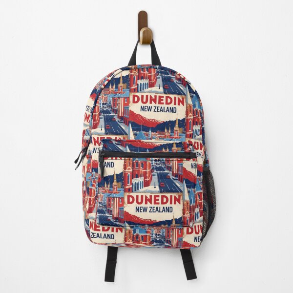 Item preview, Dunedin New Zealand Retro Vintage Travel Design designed and sold by TravelersGems.