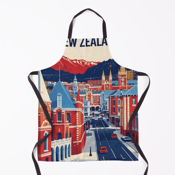 Item preview, Dunedin New Zealand Retro Vintage Travel Design designed and sold by TravelersGems.