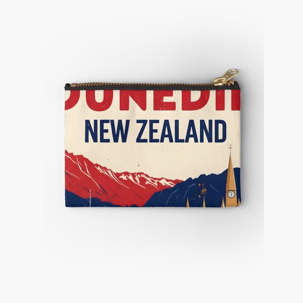 Item preview, Dunedin New Zealand Retro Vintage Travel Design designed and sold by TravelersGems.
