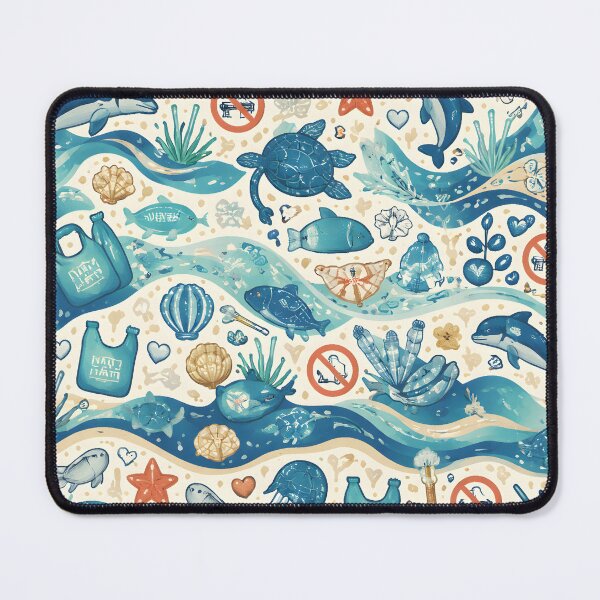Item preview, Save the Sea Abstract Seamless Pattern designed and sold by CosmoMagiclk.